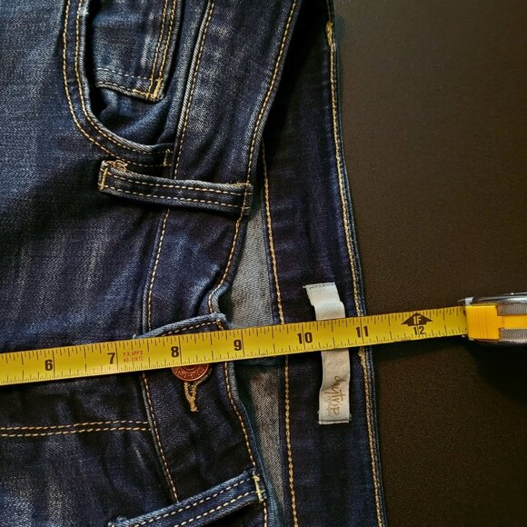 Daytrip Jeans Size 26 Virgo Cropped Skinny Ripped Stretch Medium Dark Wash - Picture 7 of 12